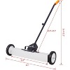 Garvee Quick Release Magnetic Sweeper with Wheels Adjustable Magnetic Sweeper with 30LBS Capacity for Nails Screws Collection 24 inches - 2 of 4