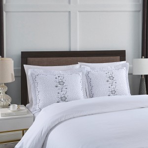 Marcielo 2 Pack Embroidery Pillow Shams Throw Pillow Cover - 1 of 4