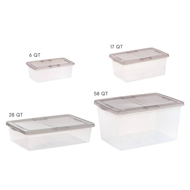 IRIS Snap Top Plastic Storage Bin, 6 of 7