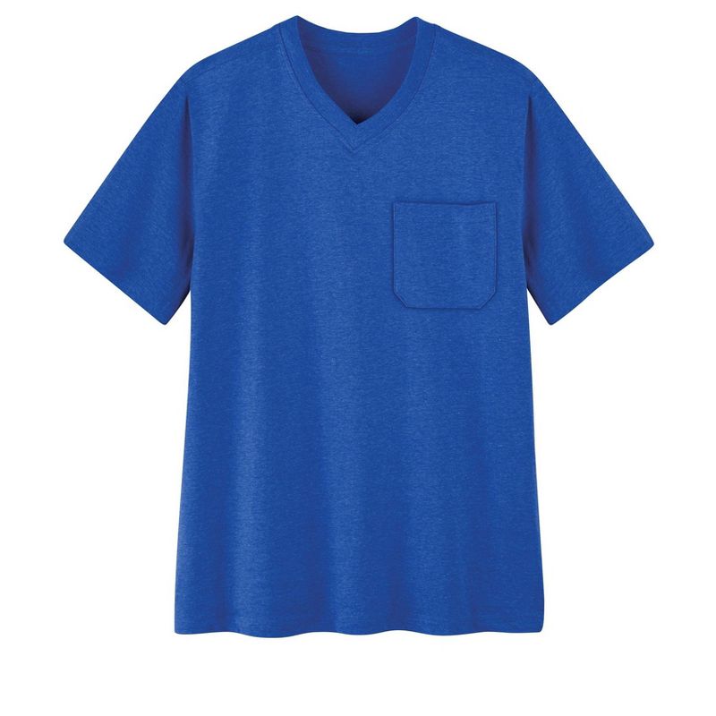 Collections Etc Men's Patch Pocket V-Neck Short Sleeve T-Shirt, 3 of 5