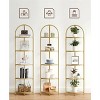 5-Tier Glass Corner Storage Shelf,11"D x 11"W x 62.2"H - 4 of 4