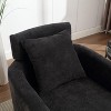 NicBex Chenille Accent Chair,Upholstered Living Room Chairs with Curved Backrest and Wooden Base,Modern Armchair,Accent Chairs for Living Room - 4 of 4