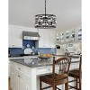 Elegant Lighting Kennedy 16.5 inch pendant in black - 2 of 4