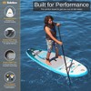 Solstice Maui 8 Foot Youth Stand Up Paddle Board Inflatable Raft Set w/Accessory & Camera Mount, Bungee Storage, Backpack, and Hand Pump, Blue - 4 of 4