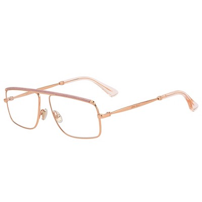 Jimmy Choo Jc 249 W66 Womens Rectangle Eyeglasses Gold Pink Glitter ...