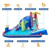 Yaheetech Inflatable Water Slide For Backyard, Splash Pool & Water Cannon & Ring Toss & Basketball & Surfboard & Climbing, with Storage Bag and Blower - 4 of 4