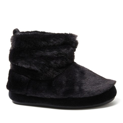 Dearfoams Kids Kate Furry Bootie Slipper : Target