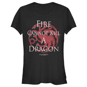 Juniors Womens Game of Thrones Cannot Kill A Dragon T-Shirt - 1 of 3
