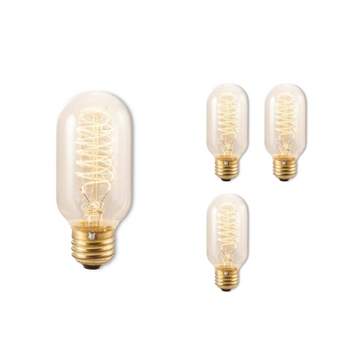 Bulbrite Set of 4 40W T14 Incandescent Dimmable Light Bulbs E26 2200K