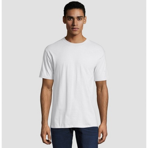Fremhævet Skuldre på skuldrene cafeteria Hanes Men's Big & Tall Short Sleeve Beefy T-shirt - White 6xl : Target