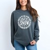 Simply Sage Market Women's Let It Snow Wreath Long Sleeve Garment Dyed Tee - 2 of 4