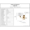 Urban Ambiance Luxury Transitional Wall Sconce 11.75''H x 10''W,  Olde Brass Finish,  Emerald Collection, UHP4131 - 4 of 4
