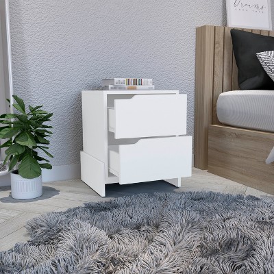 NicBex Nightstand with 2 Drawers Bedroom Furniture Bedside Table with Sturdy Base,Suitable for Bedroom,Living Room
