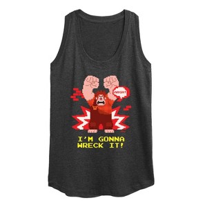 Women's - Disney - I'm Gonna Wreck It Graphic Racerback Tank - 1 of 4