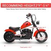 24V Electric Dirt Bike for Kids – 14 MPH Off-Road Motorcycle with Lights, Leather Seat & Safety Handbrake - 3 of 4