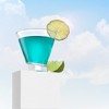 JoyJolt Aqua Vitae Octagon Martini Glass-Set of 2 Crystal Stemless Glasses with Off Set Base-7.2 oz - 4 of 4