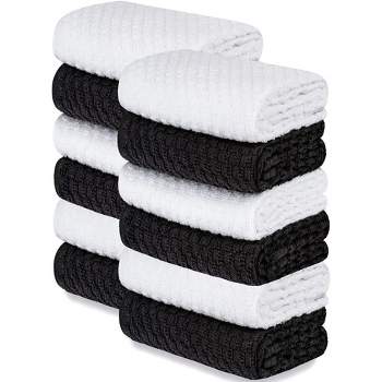 2 Pack Target Black White leaf Decor Kitchen Dish Towels Set 15x 25