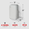 Toshiba Smart 3 in 1 Portable Air Conditioner with Electric Power Source and Carry Handles for Renewed Home and Kitchen, White (Certified Refurbished) - 3 of 4