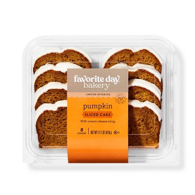 Iced Pumpkin Sliced Loaf Cake - 14.1oz - Favorite Day™