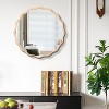 TUYOHW 42*42 Inch Wall Mount Bathroom Mirror,Modern Round Wavy Wall Mount Vanity Mirror for Bathroom,Bedroom - 2 of 4