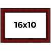 PosterPalooza | Weathered Red Picture Frame - UV Acrylic, Backing Board, Hanging Hardware Included - 2 of 4
