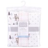 Hudson Baby Infant Girl Quilted Cotton Swaddle Wrap 3pk, Winter Forest, 0-3 Months - image 2 of 4