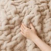 YOOCOZZ 50x60" Ruched Fur Throw Blanket - 4 of 4