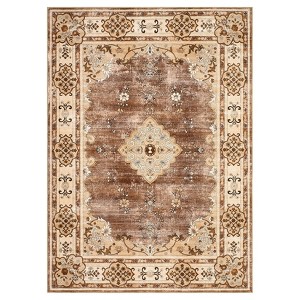 Area Rugs for Living Room Bedroom Dining Room Nursery Office Hallways, Washable Large Boho Vintage Bohemian Distressed Oriental Carpet Non Slip - 1 of 4