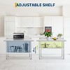 Stainless Steel Prep Table with Backsplash & Adjustable Shelf, 2-Tier Shelf Commercial Work Table for Home - 4 of 4