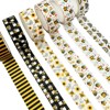 Wrapables Yellow Bees Washi Tape Set for Arts & Crafts, Scrapbooking, Stationery, Diary, Card Making (12 Rolls) - 4 of 4