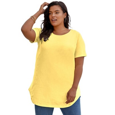 Roaman's Women's Plus Size Crisscross Back Ultimate Tunic