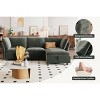 106" Modular Sectional Couch with L-Shape Left Chaise, Modern Boneless Couches for Living Room, Corduroy Fabric Loveseat Sofa, No Assembly Required - 3 of 4