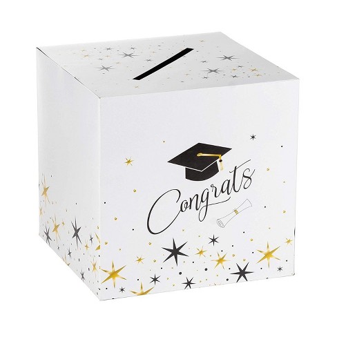 Blue Panda Graduation Greeting Card Holder Box For Congrats Grad Party Supplies 12 In Target