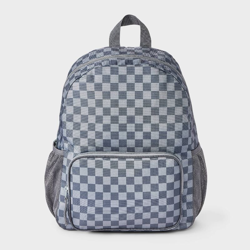 Kids' Checker Backpack - Cat & Jack™ Gray