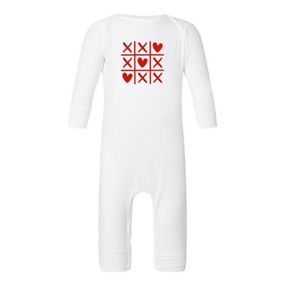 The Juniper Shop Tic Tac Heart Baby Romper