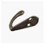 Unique Bargains Robe Clothes Hat Wall Hanging Hooks Single Prong Hanger Bronze 1.4"x0.5"x1.2" 5 Pcs - 3 of 3