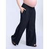 Women's Smocked Waist Wide Leg Pant | Motherhood Maternity - 3 of 4
