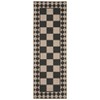 Checkered Easy Jute Runner Rug, Non-Slip Modern Rug Runners, Washable Ultra-Thin Low Pile Indoor Outdoor Carpet Accent Rugs - 2 of 4