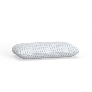 TopComfy Support Pillow Phase Change Cooling Cover with Ventilation Channels for Sleep, White and Blue, 16"*8"*8" - 1 of 4