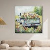Art Remedy Vintage Trucks and Flowers Chic Farmhouse Wall Art Framed - 2 of 4