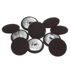 Unique Bargains Round Metal Sewing Cloth Covered Button 10 Pcs - 1 of 4