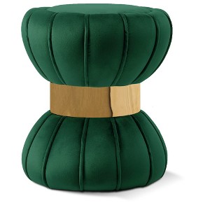 Meridian Furniture,Vino Velvet Ottoman/Stool - 1 of 4