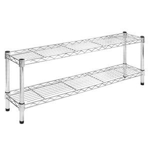 Shelving.com Chrome Wire Shelving with 2 Tier Shelves - - 1 of 3