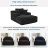 NicBex Modern Corduroy Upholstered Sofa Bed with Back Cushion & Removable Pillows,Fluffy Sleeper Chair for Living Room,Bedroom - 4 of 4