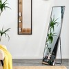 Full Length Mirror, Wall Mounted/ Floor Standing Dressing Mirror, Make Up Mirror With Wooden Frame For Bathroom - 4 of 4