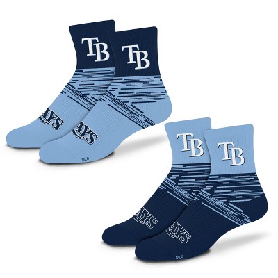 MLB Tampa Bay Rays Youth Quarter Socks - 2pk