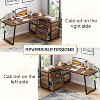 PAGED L-Shaped Computer Desk, Reversible Home Office Desk with 3 Drawers and Storage Shelves for Living Room - 2 of 4