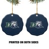Drew University Primary Logo Porcelain Scalloped Holiday Christmas Tree Ornament - 2 of 4