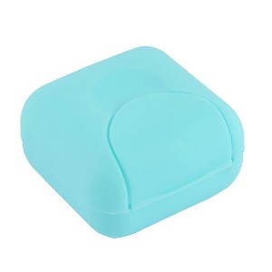 Unique Bargains Plastic Travel Easy Carry Mini Soap Dish Box - 1 of 4