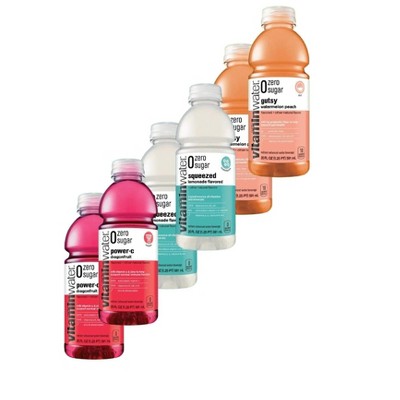 Vitamin Flavored Water Zero Sugar - 3 Flavor Variety- 6 Pack